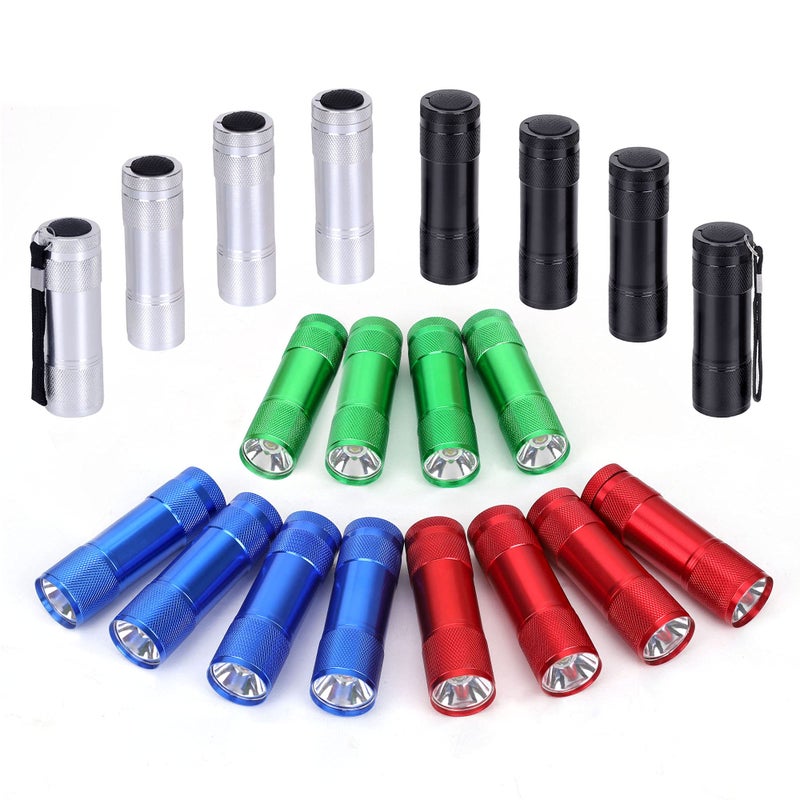 FASTPRO 20-Pack 100 Lumen Super Bright Aluminum LED Flashlights Set, with AAA Dry Batteries Included and Pre-Installed - Image 1
